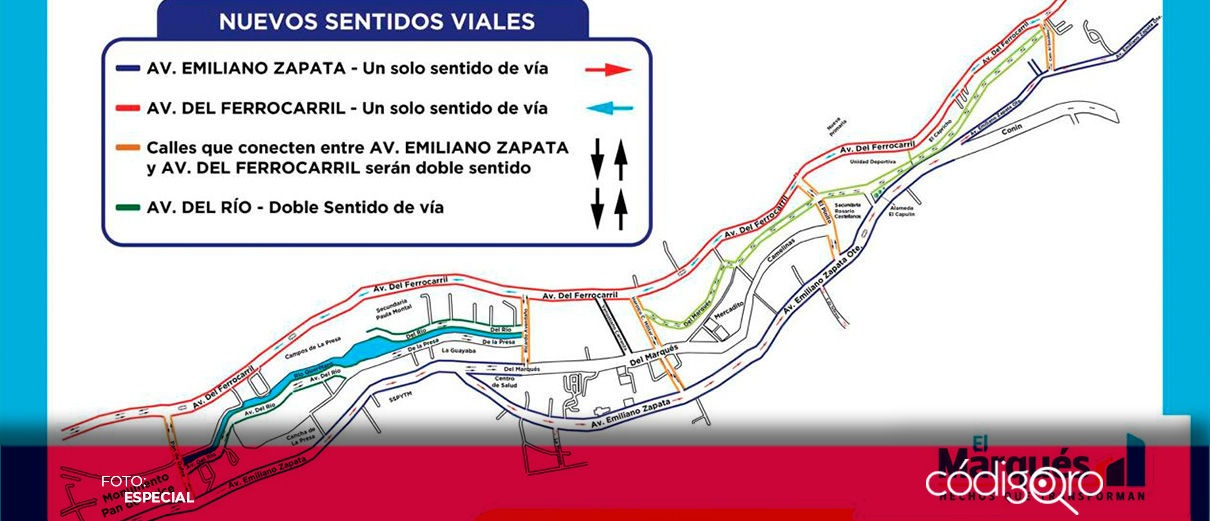 El Marqués actualiza sentidos viales en La Cañada