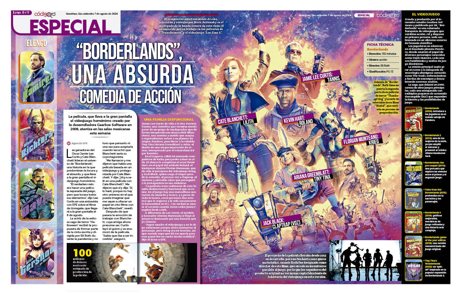 “Borderlands”, una absurda comedia de acción
