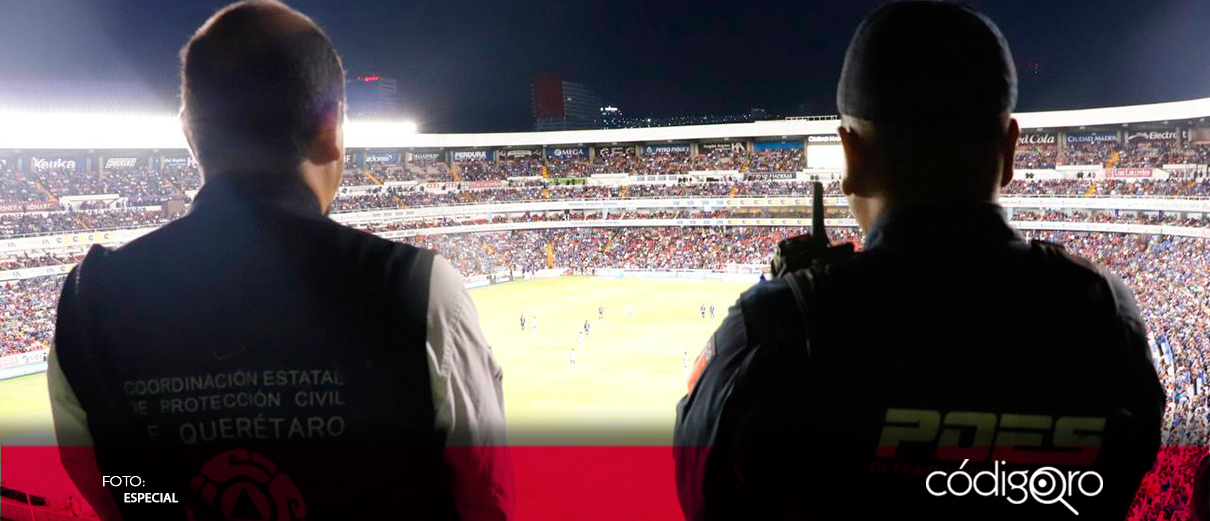 POES finaliza despliegue de seguridad en el Querétaro-Cruz Azul con saldo blanco