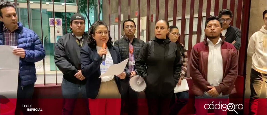 Trabajadores del Poder Judicial de la Federación rechazan la iniciativa de reforma judicial. Foto: Especial
