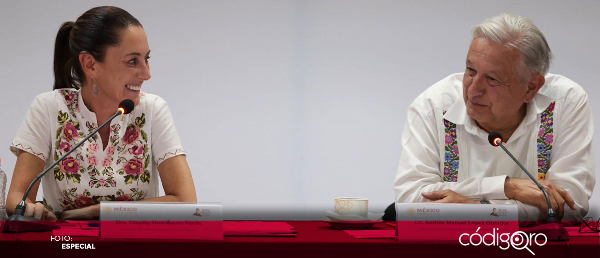 AMLO afirma que Sheinbaum respalda la reforma judicial