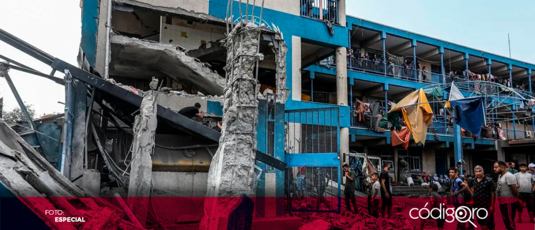 Un ataque aéreo israelí en la ciudad de Gaza impactó en una escuela, causando la muerte de tres palestinos e hiriendo a 15 personas