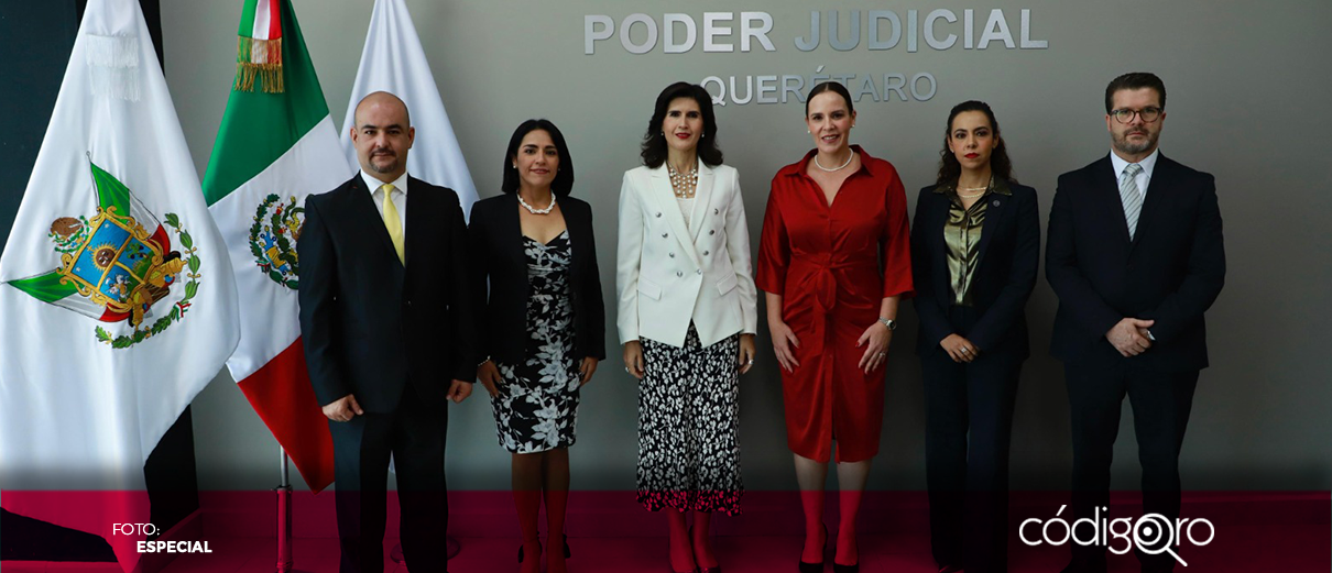 Recibe la magistrada presidente a los cinco magistrados electos