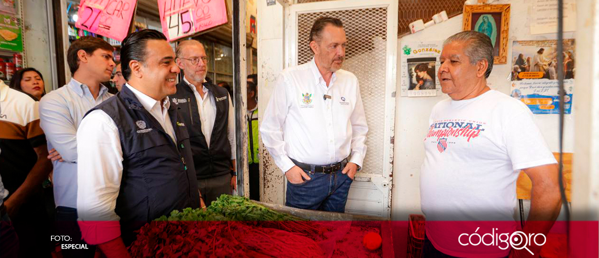 Nava y Kuri realizan recorrido por Mercado 4 de Marzo y colonia Rinconada del Sol