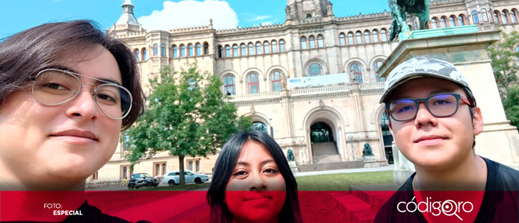 Tres estudiantes de la UPSRJ viajaron a Alemania para recibir capacitación. Foto: Especial