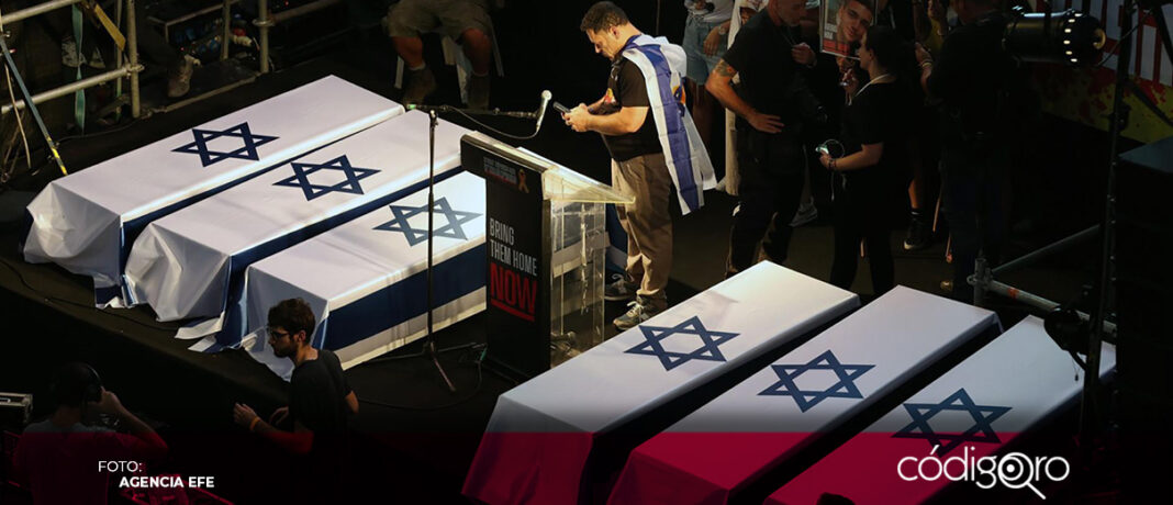 Los cuerpos sin vida de 6 rehenes israelíes fueron encontrados en la Franja de Gaza. Foto: Agencia EFE