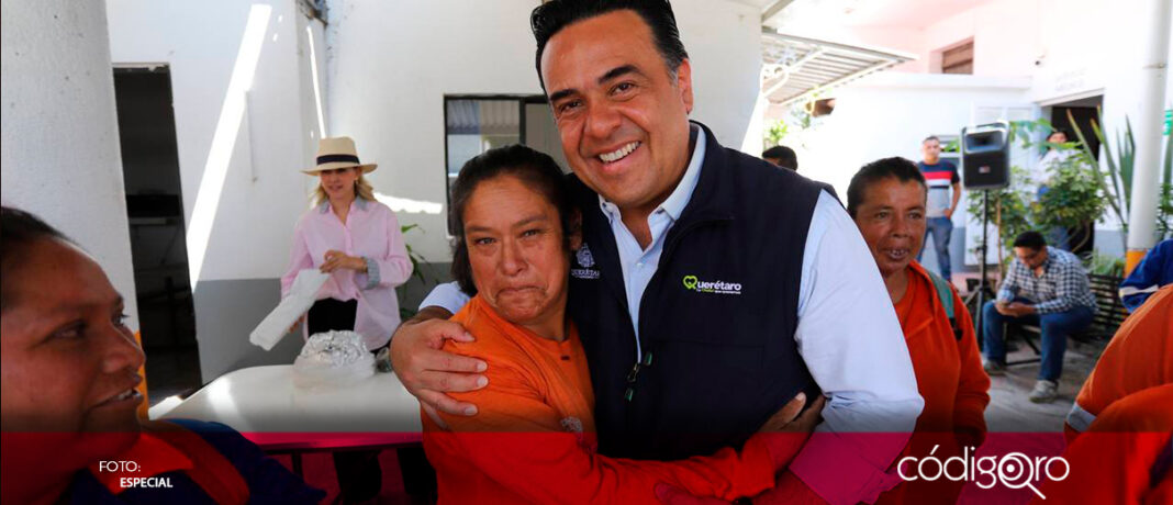 En su última actividad pública, el alcalde de Querétaro, Luis Nava, agradeció la labor del Personal Operativo de Limpia del Centro Histórico y los felicitó por su trabajo