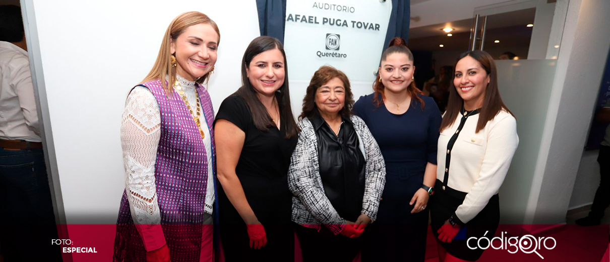PAN inaugura el auditorio “Rafael Puga Tovar”