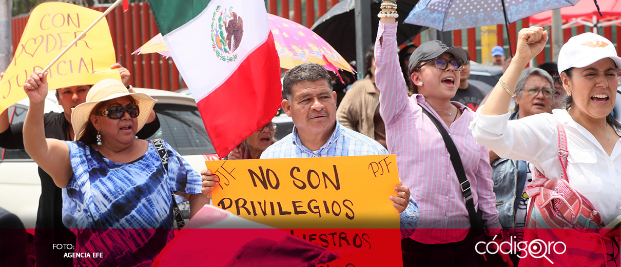 Trabajadores judiciales redoblan protestas por la reforma judicial