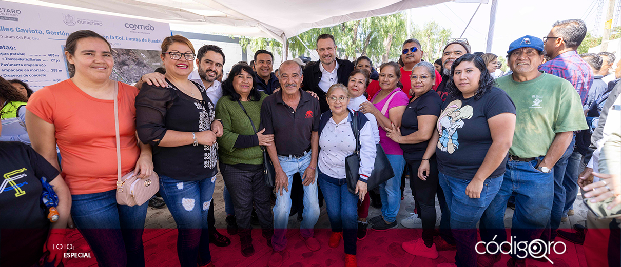 Kuri entrega obras de urbanización en San Juan del Río por 20.7 mdp