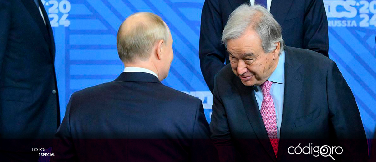 Vladímir Putin se reúne con António Guterres a puerta cerrada