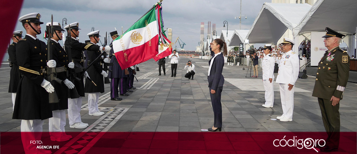 Sheinbaum conmemora Constitución de 1824 y 203 años de Armada de México