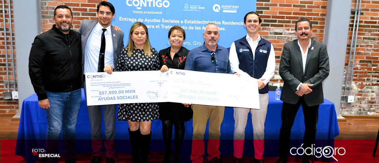 Entregan ayuda social a 22 establecimientos para tratamiento de adicciones