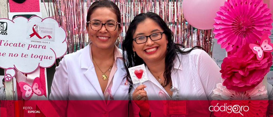 El IMSS Querétaro busca sensibilizar a la población y promover la detección oportuna del cáncer de mama, debido a que en la entidad, de enero a octubre de este año, se han detectado 238 pacientes con este padecimiento