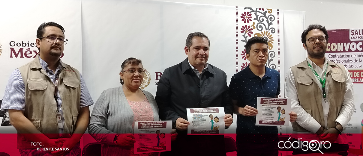 Contratarán a 300 profesionales en Querétaro para el programa “Salud Casa por Casa”