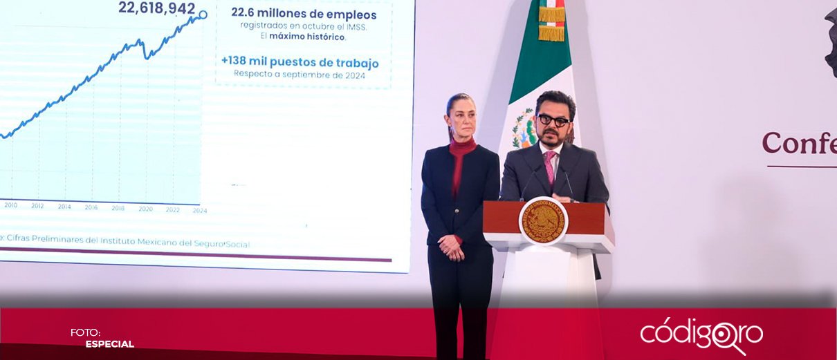 Más de 22 millones de puestos de trabajo en octubre: Gobierno de México