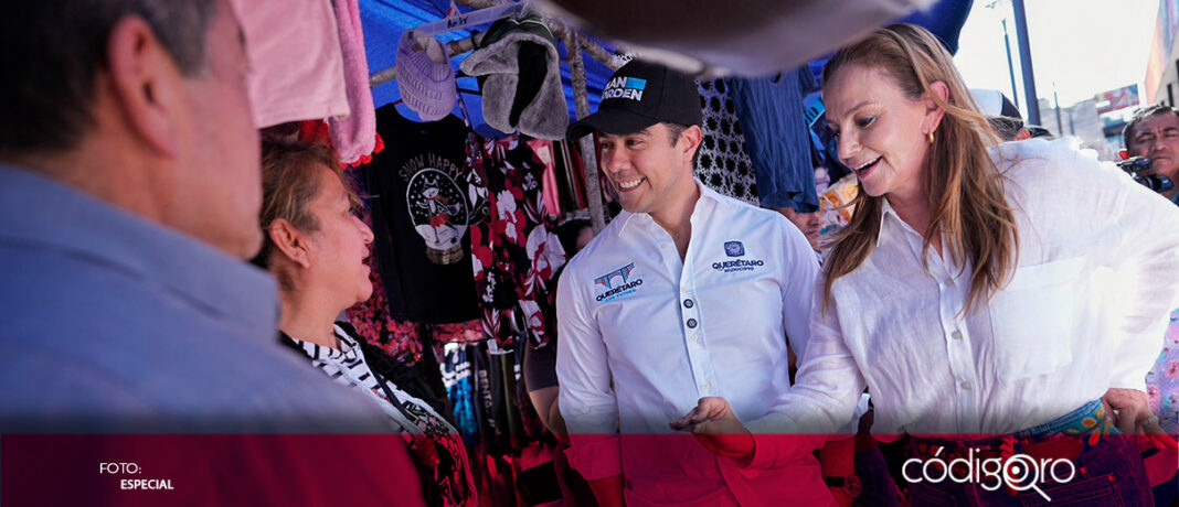 Como parte de las acciones del Plan Orden, el alcalde de Querétaro, Felipe Fernando Macías, recorrió el Tianguis 5 de febrero, en la colonia San Pablo, para conocer las necesidades y propuestas de los comerciantes