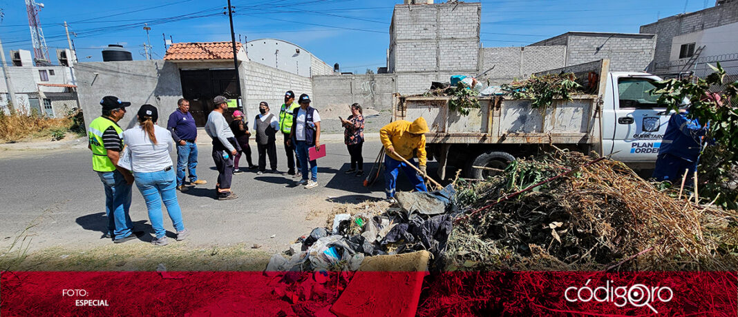 Con el objetivo de mejorar las condiciones de la colonia Fundadores III, se realizaron labores de limpieza, bacheo y desmalezado de predios; esto, junto a la participación de vecinos de la demarcación