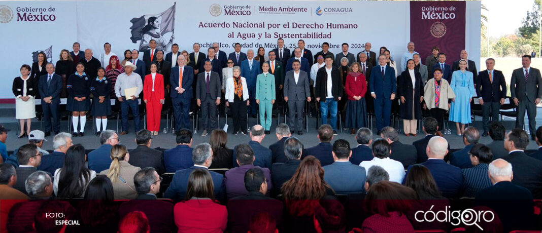 La presidenta Claudia Sheinbaum firmó un acuerdo por el derecho humano al agua y la sustentabilidad; además, se comprometió con la tecnificación del riego a través de una inversión de 9 mil MDP 
