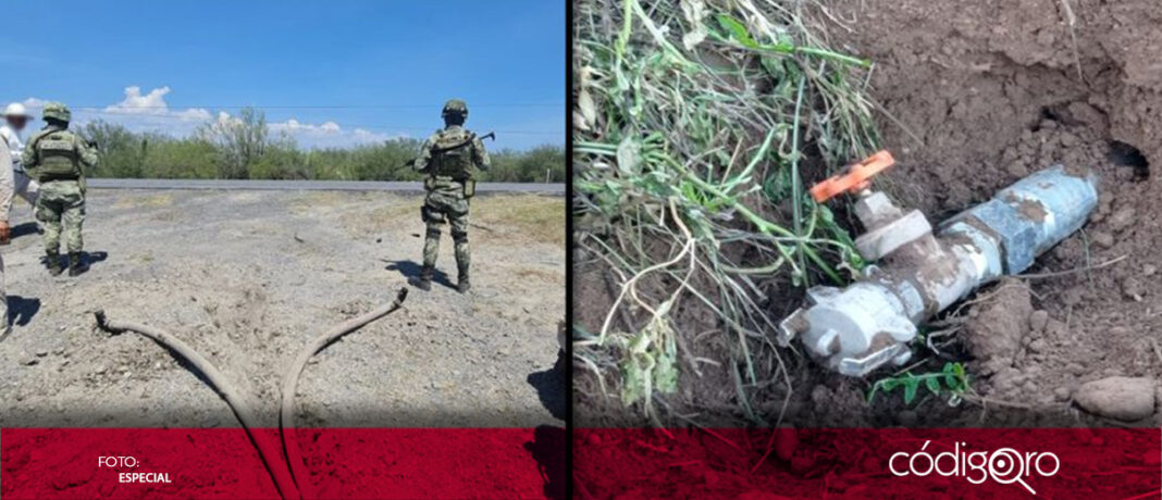 Elementos del Ejército localizaron una toma clandestina de hidrocarburo en Querétaro, como parte del “Plan Conjunto del Gobierno de la República para Combatir el Robo de Hidrocarburo”