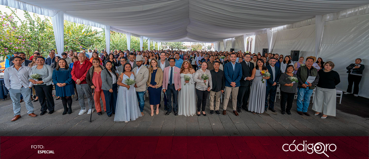 Brindan certeza jurídica a 130 matrimonios de El Marqués