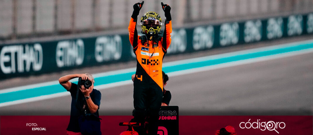 El piloto inglés Lando Norris le dio el título de constructores a McLaren, en el Gran Premio de Abu Dabi; Max Verstappen finalizó en la sexta posición