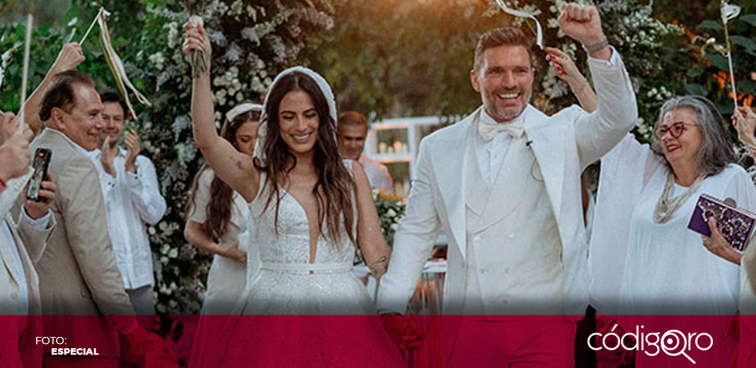 El lujoso vestido de Valeria Marín en su boda con Julián Gil