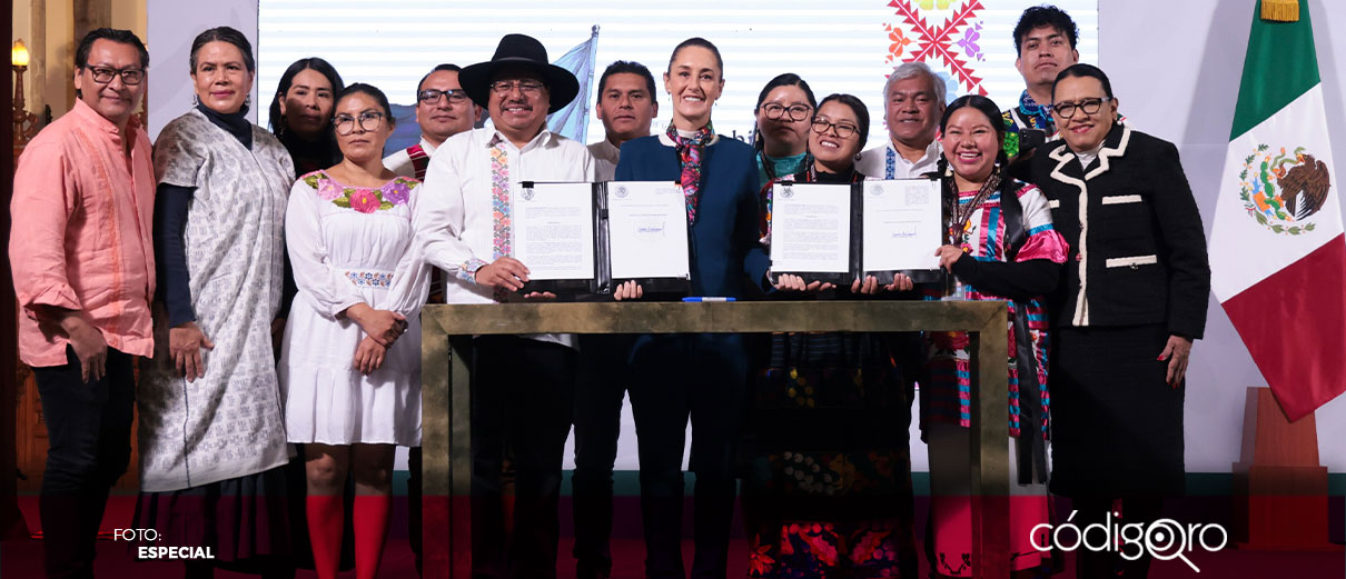 Sheinbaum firma la reforma indígena en 57 lenguas originarias