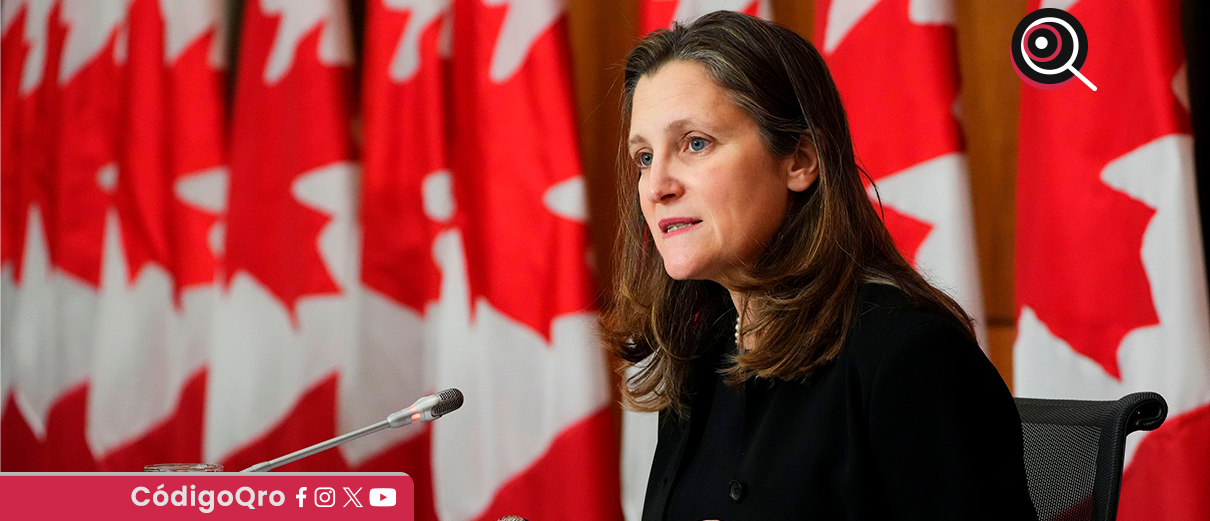 Chrystia Freeland anuncia su candidatura para sustituir a Justin Trudeau