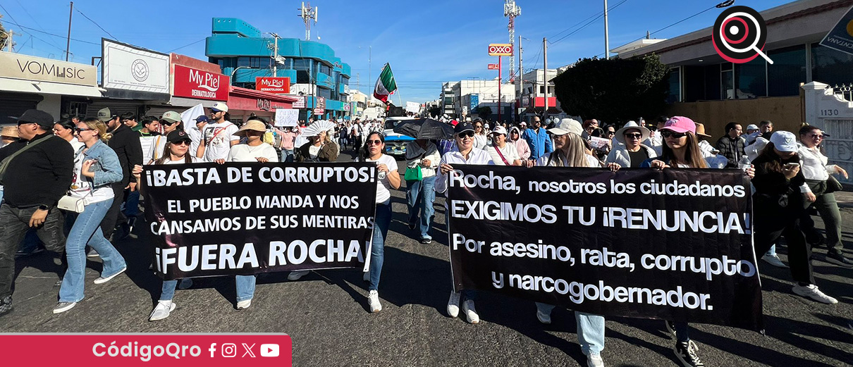 Miles marchan para exigir renuncia del gobernador de Sinaloa