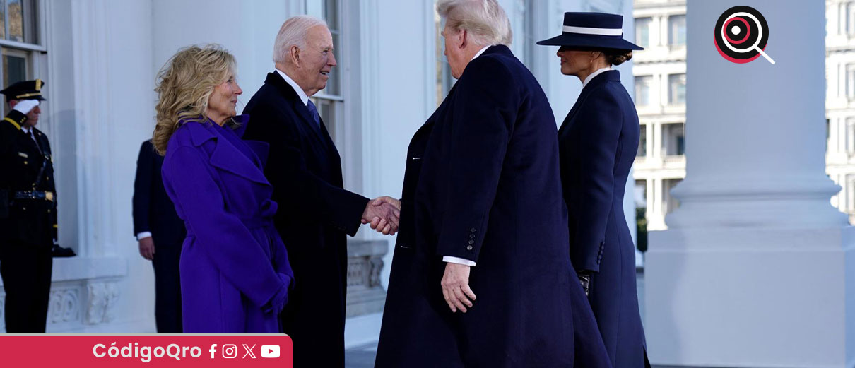 "Bienvenido a casa", dice Biden a Trump