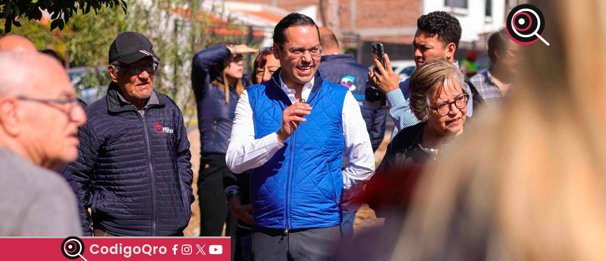 Josué Guerrero supervisa avances en rehabilitación del parque Atenas