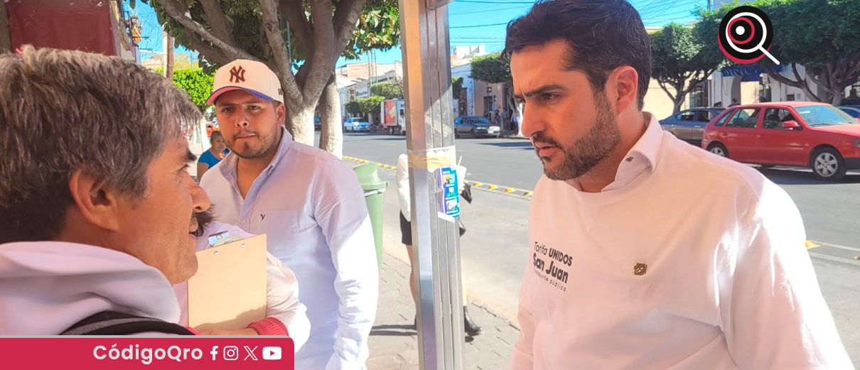 Inicia Agustín Dorantes encuestas para gestión de Tarifa Unidos en San Juan del Río