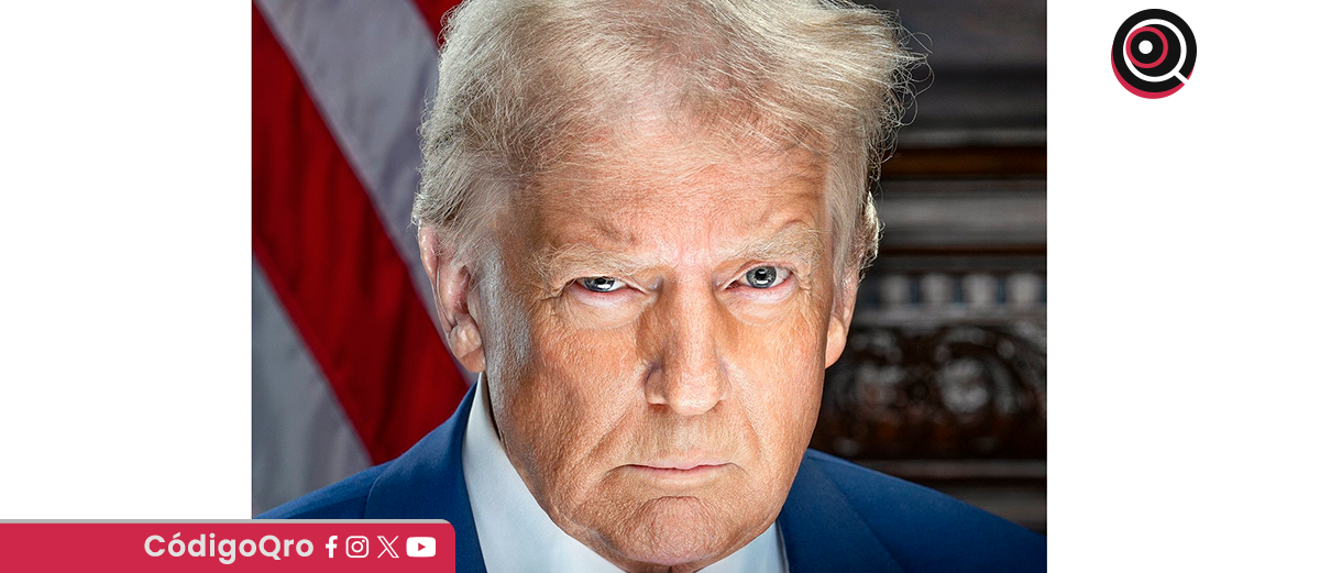 Publican retrato oficial de Donald Trump