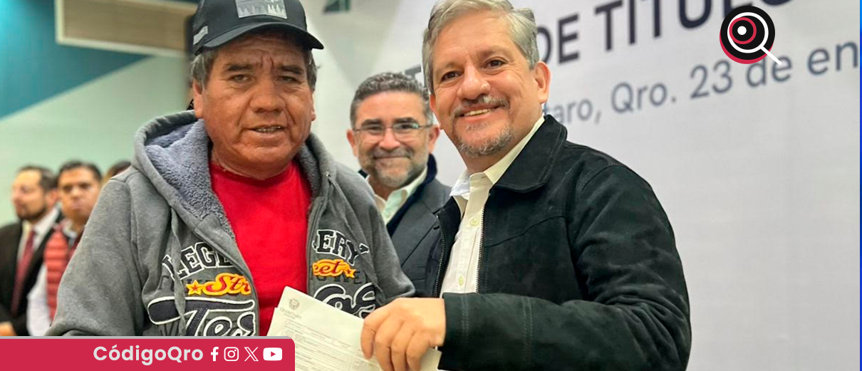 Entregan 144 títulos de propiedad a habitantes de Bosques de Bella Vista