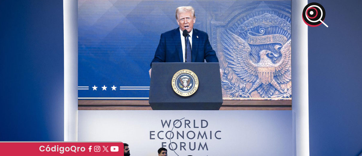 Trump en Davos: "Fabriquen en Estados Unidos o paguen aranceles"