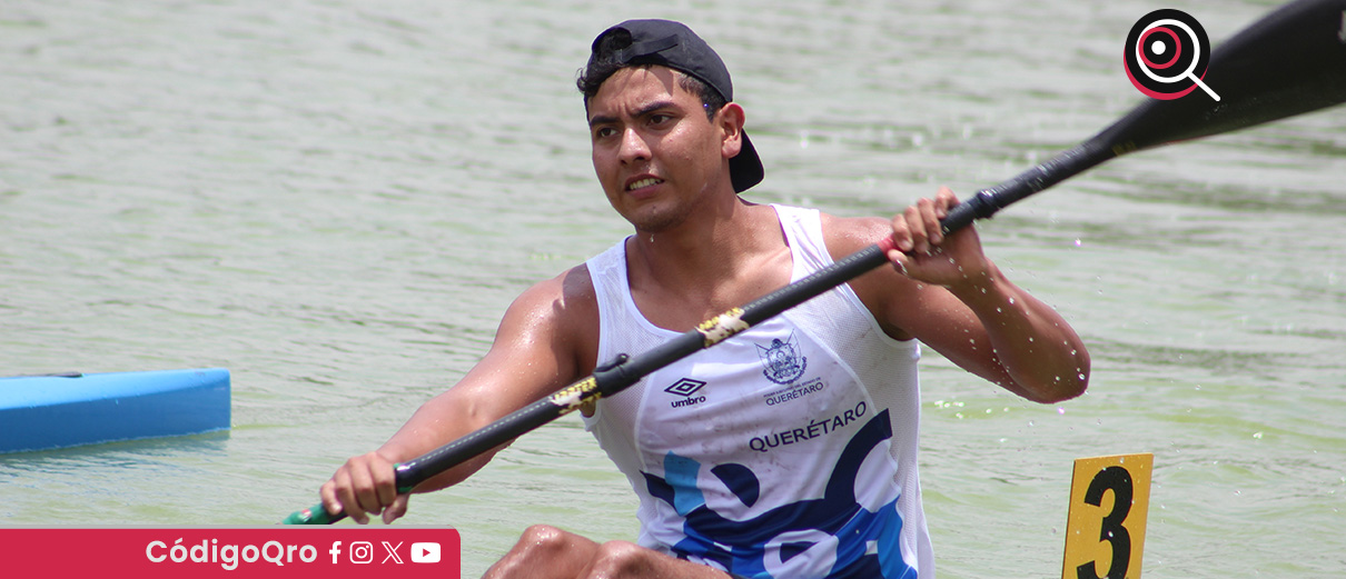 Canoísta queretano Jahir Zúñiga, el mejor en selectivo nacional