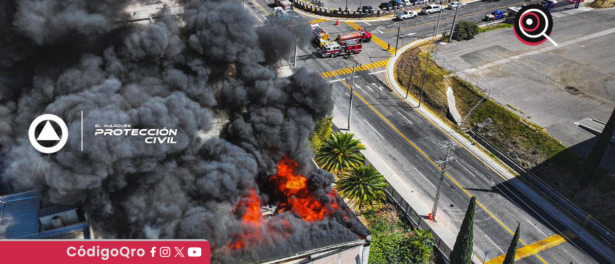Contienen incendio en parque industrial FINSA