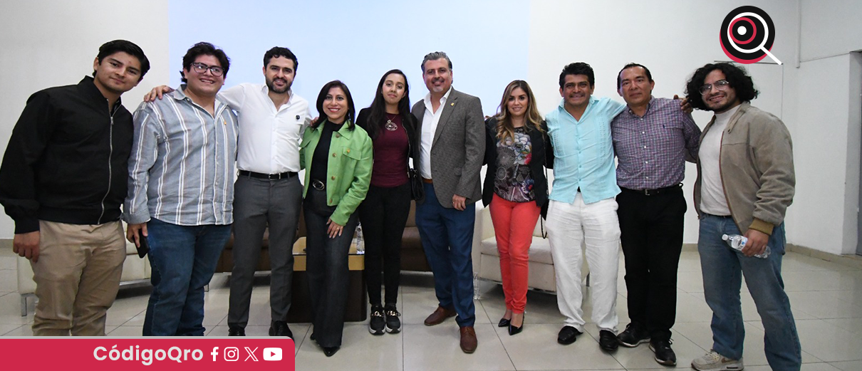 Agustín Dorantes se reúne con jóvenes de la Canaco
