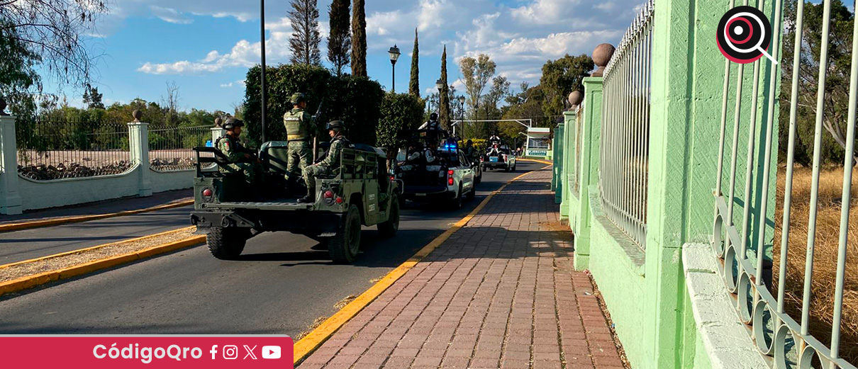 Ejército Mexicano y Guardia Nacional refuerzan seguridad en Querétaro
