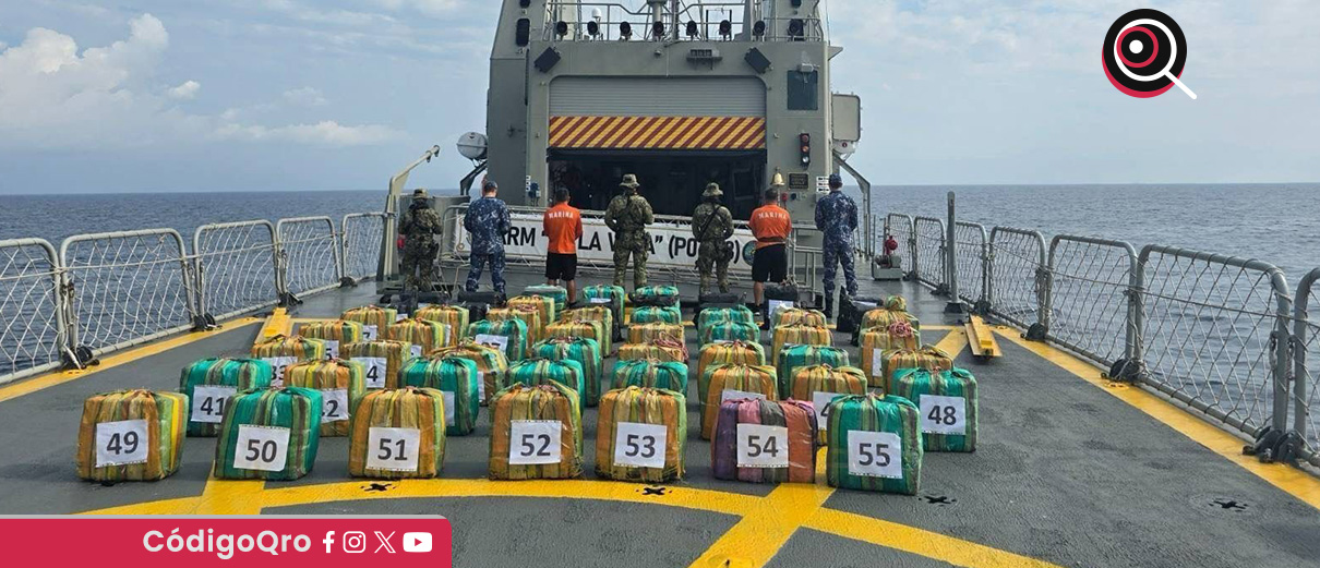 México ha decomisado 26.5 toneladas de cocaína en el mar