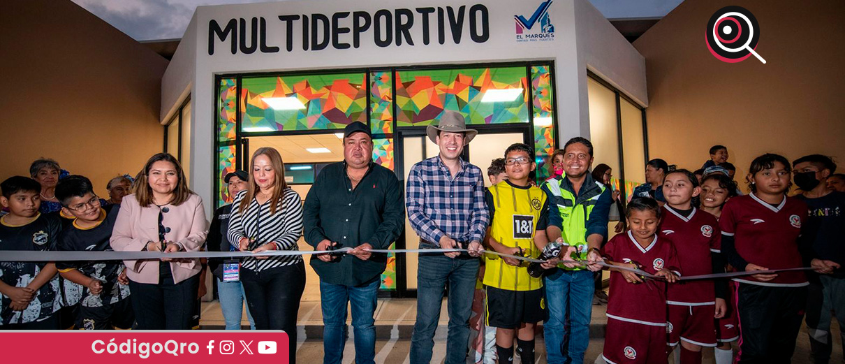 Monsalvo inaugura Unidad Deportiva en Paseos del Marqués