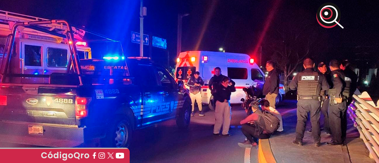 Poes evita que hombre se arrojara por puente vehicular en SJR