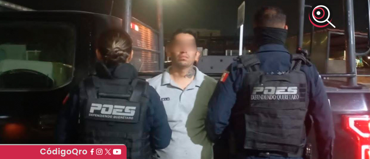 Policía Estatal captura a individuo por violencia de género