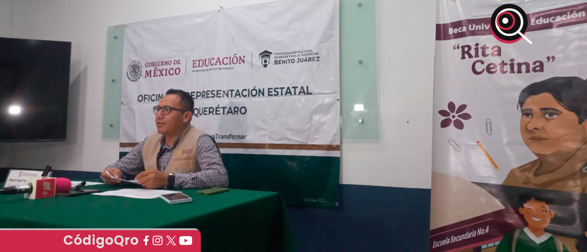 En Querétaro, 90 mil estudiantes de secundaria recibirán beca “Rita Cetina”