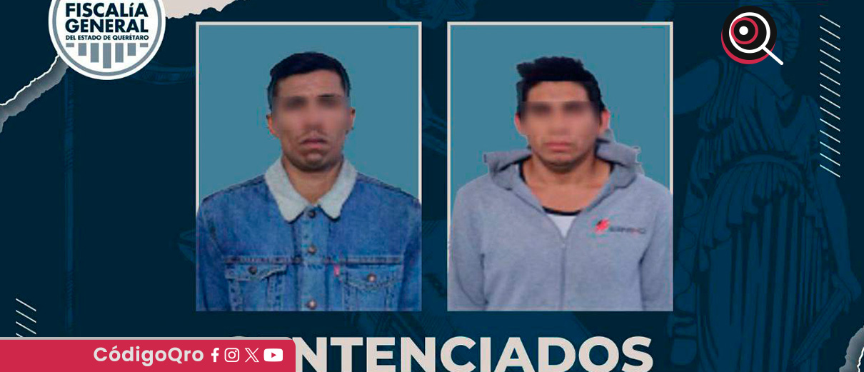 Por robo calificado, sentencian a 2 hombres a 16 años de prisión