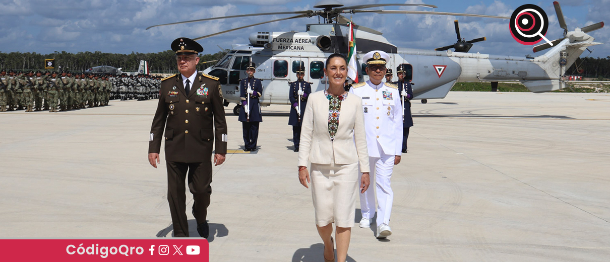 Claudia Sheinbaum inaugura nueva base aérea militar