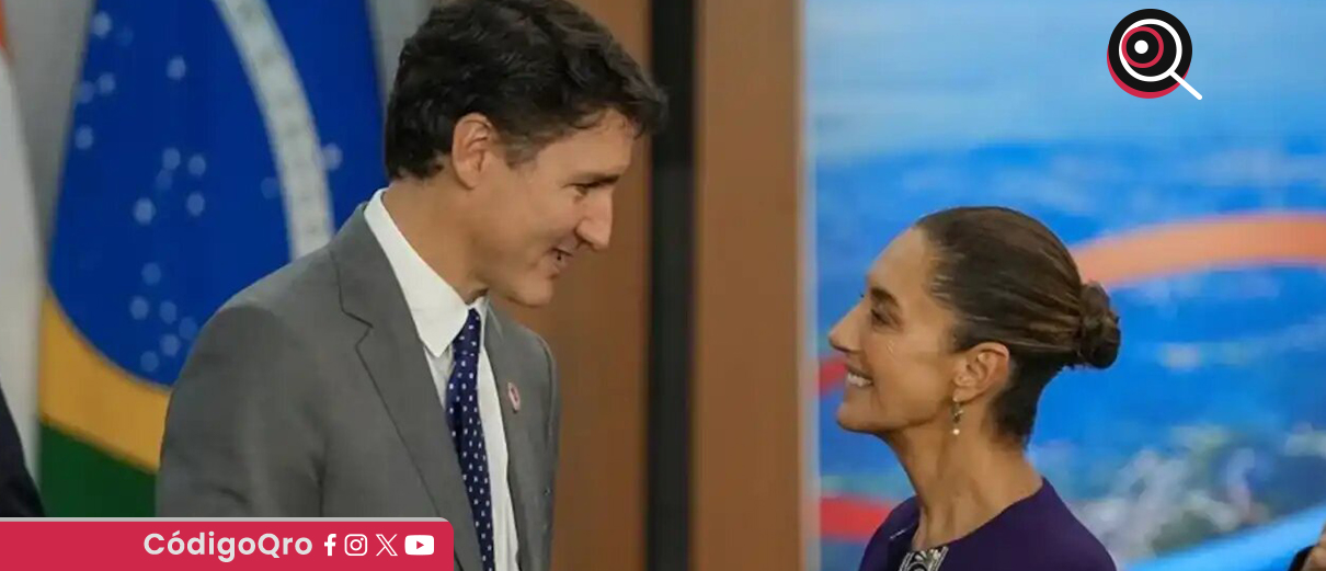 Trudeau y Sheinbaum acuerdan trabajo conjunto contra aranceles de Trump