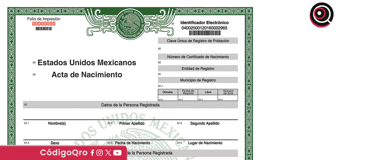 Registro Civil mantendrá orden tradicional de apellidos hasta entrada en vigor de reforma