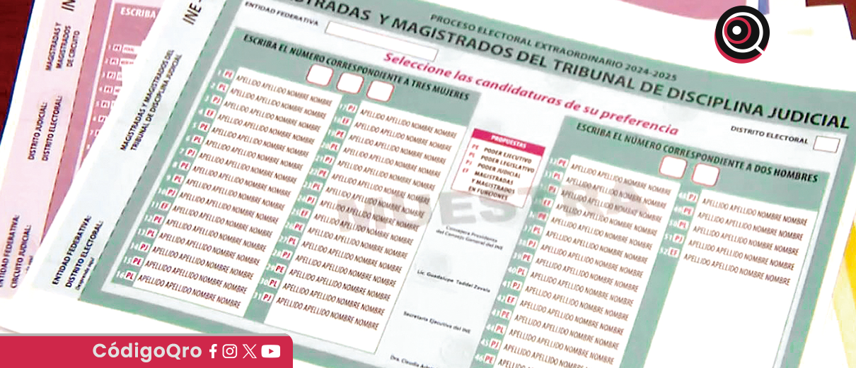 TEPJF aprueba diseño de boletas para la elección judicial